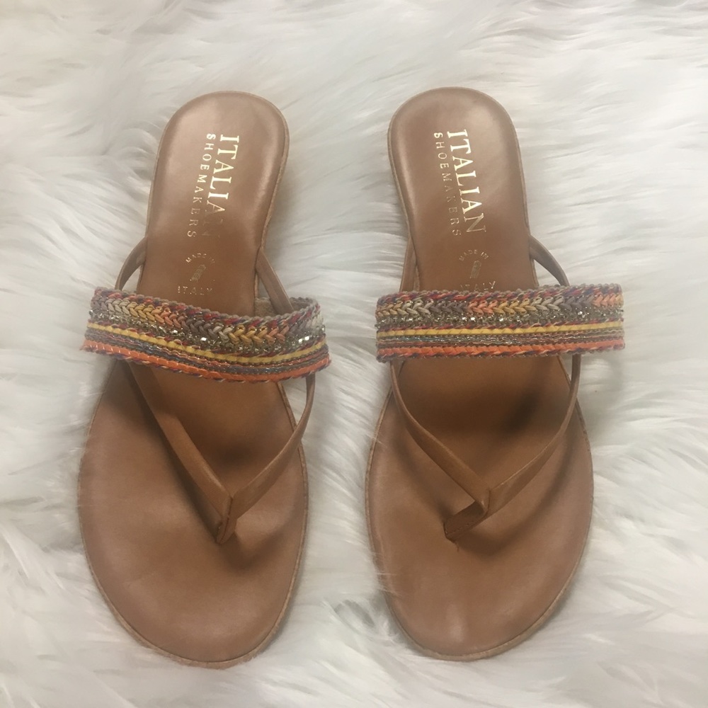Italian shoemaker sandals women size 10